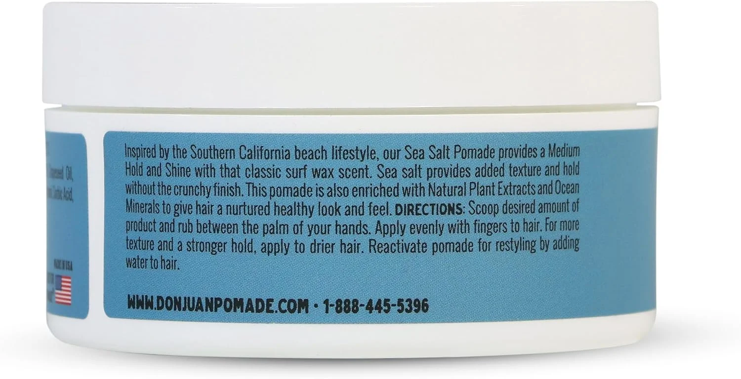 پماد موی دریایی Don Juan | پایه آب | حالت دهی متوسط | درخشش متوسط | عصاره های گیاهی طبیعی و مواد معدنی اقیانوس | رایحه واکس موج سواری، 113 گرم