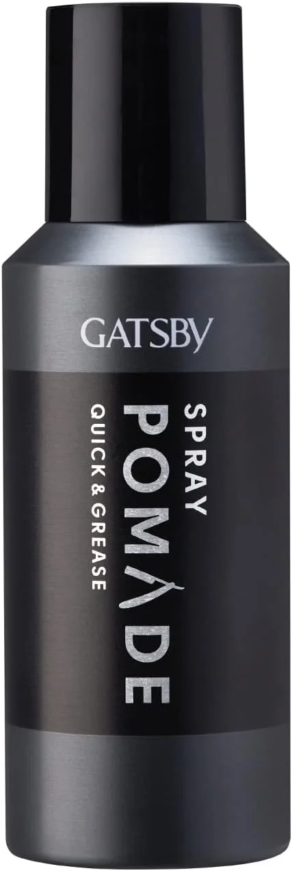 پماد موی اسپری گتسبی - Quick & Grease | برای مدل موی Slicked Back | اثر براق کننده | پماد موی اسپری غیر چسبنده | برای حالت دادن سریع و آسان مو | اسپری مو برای آقایان | 150 میلی لیتر | ساخت اندونزی