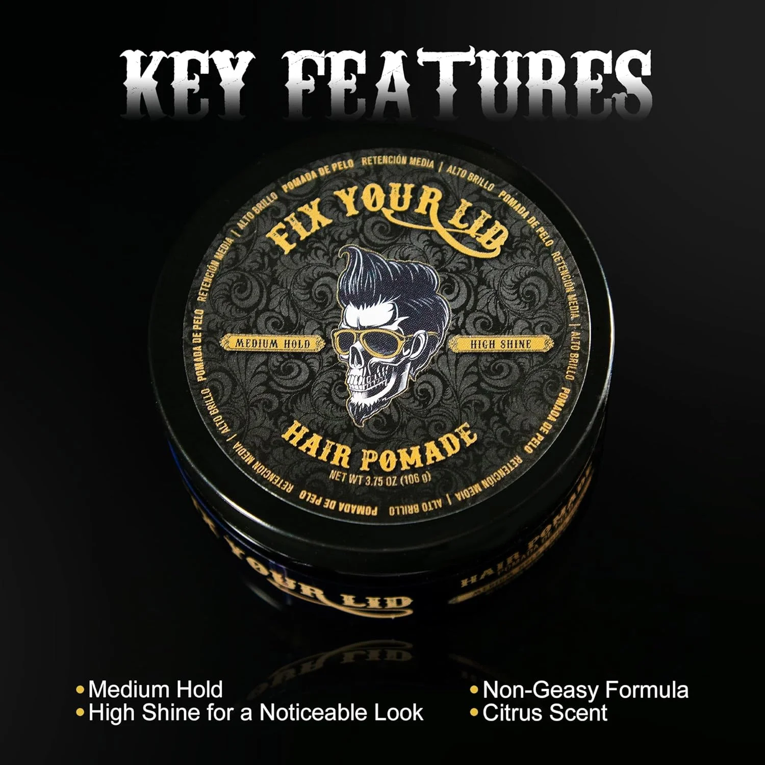 پماد موی مردانه فیکس یور لید - پماد بر پایه آب با نگهداری متوسط و درخشش بالا - مناسب برای انواع موهای مردانه - شستشوی آسان - 50 گرم