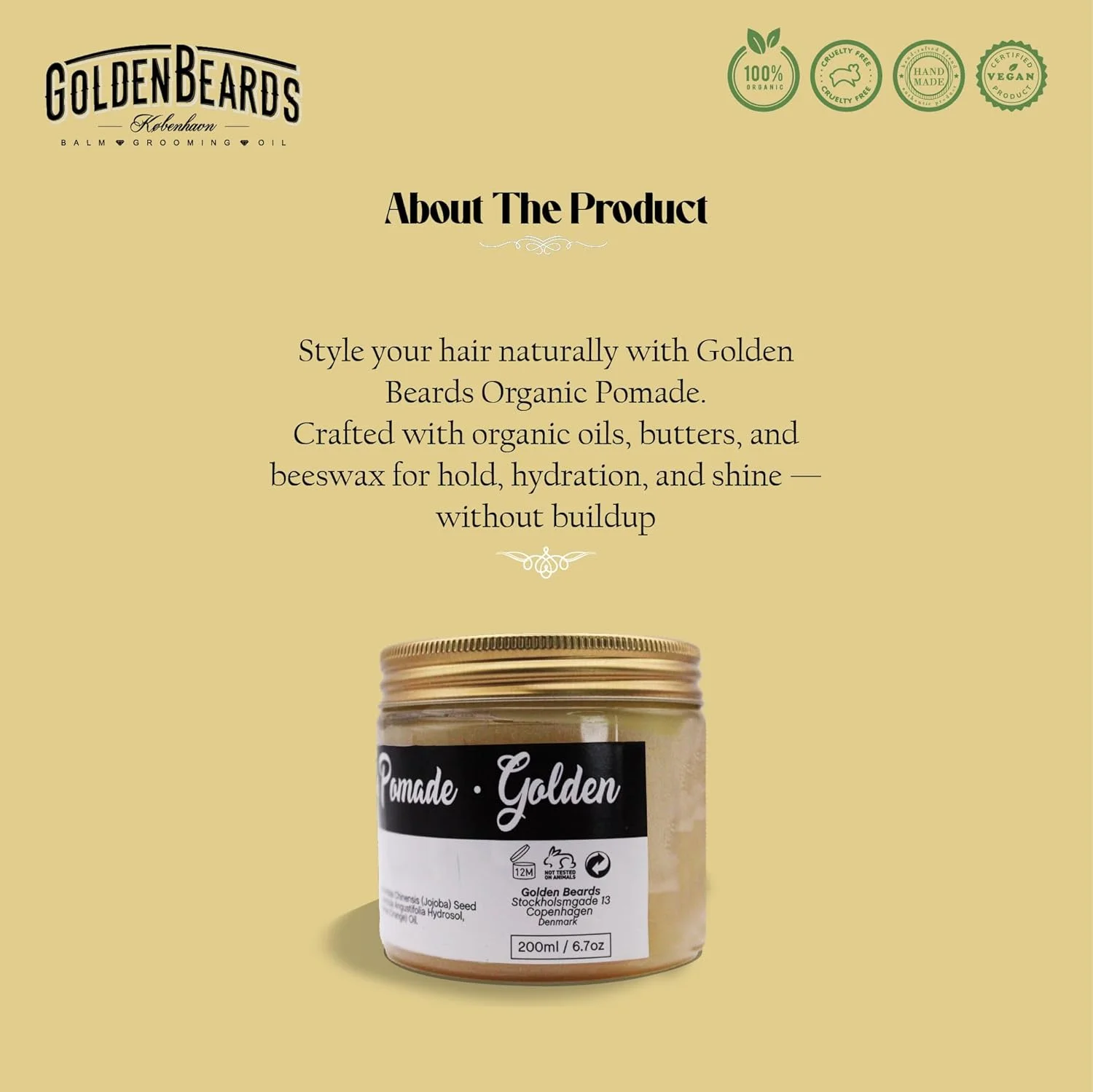 واکس مو و روغن مو ارگانیک و طبیعی 200 میلی لیتری - دست ساز با عشق در دانمارک توسط ما - اثر درخشش عالی برای موهای بلند و کوتاه - نگهدارنده متوسط و انعطاف پذیر - مناسب برای خانم ها و آقایان - ارگانیک واکس مو و روغن مو ارگانیک و طبیعی 200 میلی لیتری - دست ساز با عشق در دانمارک توسط ما - اثر درخشش عالی برای موهای بلند و کوتاه - نگهدارنده متوسط و انعطاف پذیر - مناسب برای خانم ها و آقایان - ارگانیک