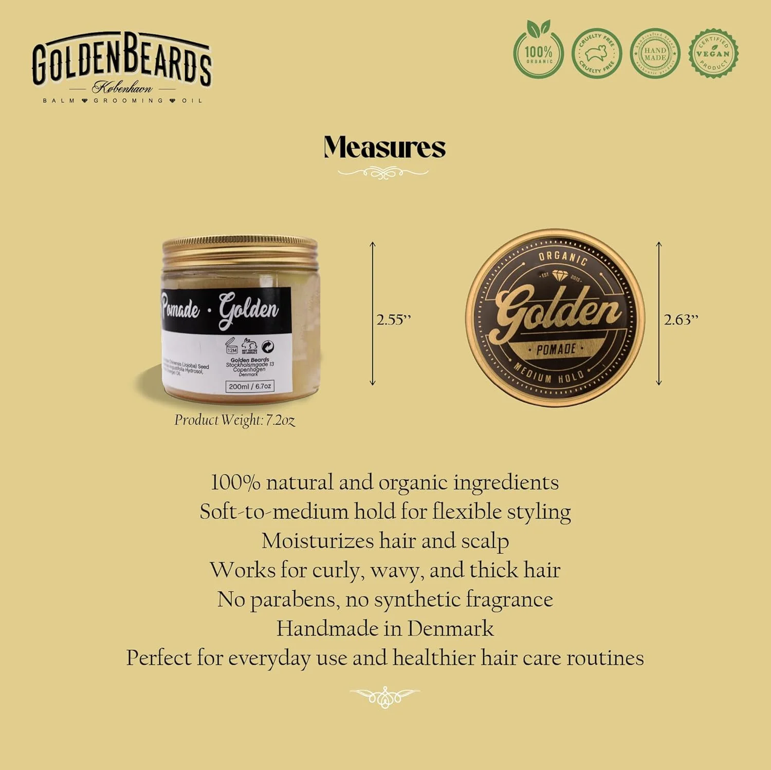 واکس مو و روغن مو ارگانیک و طبیعی 200 میلی لیتری - دست ساز با عشق در دانمارک توسط ما - اثر درخشش عالی برای موهای بلند و کوتاه - نگهدارنده متوسط و انعطاف پذیر - مناسب برای خانم ها و آقایان - ارگانیک واکس مو و روغن مو ارگانیک و طبیعی 200 میلی لیتری - دست ساز با عشق در دانمارک توسط ما - اثر درخشش عالی برای موهای بلند و کوتاه - نگهدارنده متوسط و انعطاف پذیر - مناسب برای خانم ها و آقایان - ارگانیک