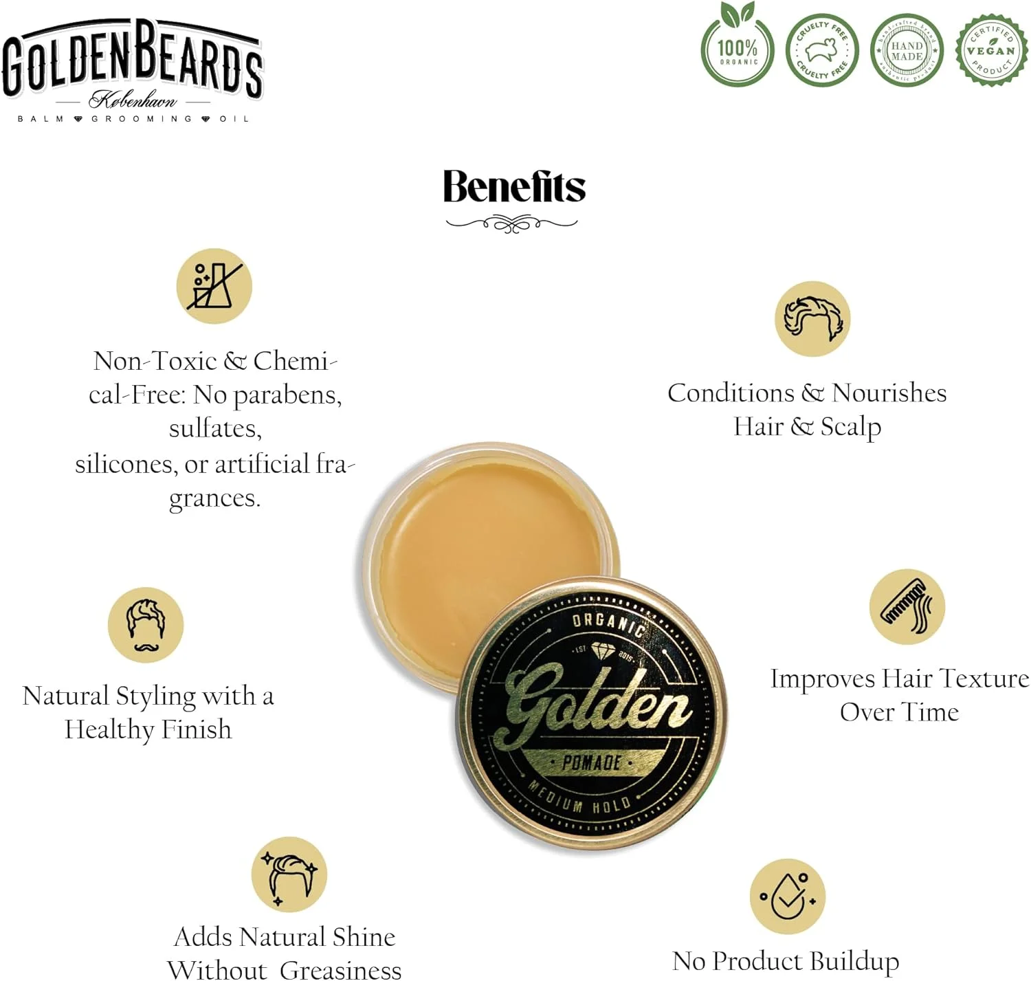 واکس مو و روغن مو ارگانیک و طبیعی 200 میلی لیتری - دست ساز با عشق در دانمارک توسط ما - اثر درخشش عالی برای موهای بلند و کوتاه - نگهدارنده متوسط و انعطاف پذیر - مناسب برای خانم ها و آقایان - ارگانیک واکس مو و روغن مو ارگانیک و طبیعی 200 میلی لیتری - دست ساز با عشق در دانمارک توسط ما - اثر درخشش عالی برای موهای بلند و کوتاه - نگهدارنده متوسط و انعطاف پذیر - مناسب برای خانم ها و آقایان - ارگانیک