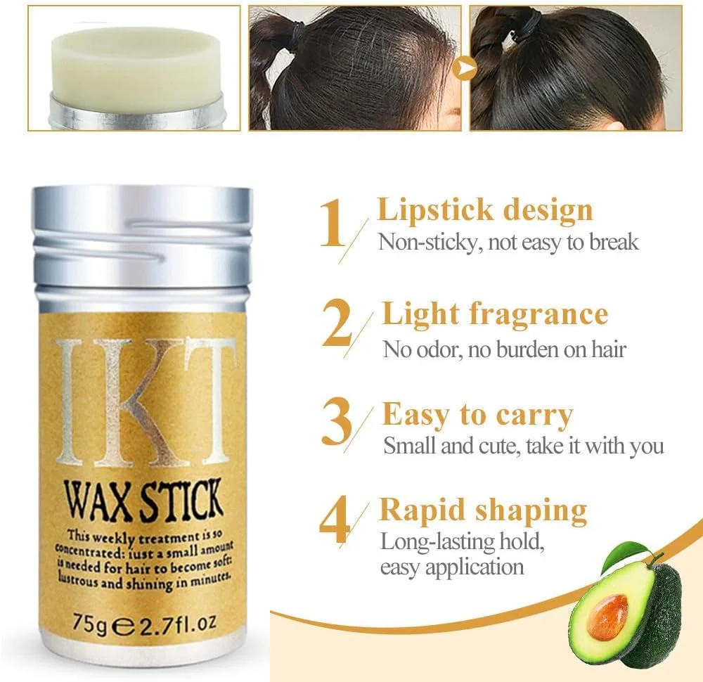 FUTISKY بسته 2 عددی واکس مو برای کلاه گیس، پماد حالت دهنده صاف، کنترل کننده غیر چرب برای موهای وز و پرز دار FUTISKY بسته 2 عددی واکس مو برای کلاه گیس، پماد حالت دهنده صاف، کنترل کننده غیر چرب برای موهای وز و پرز دار