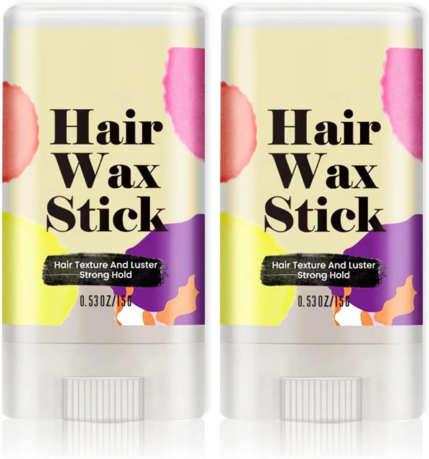 استیک واکس مو NALACAL، 2 عددی، برای زنان و کودکان، استیک واکس حالت دهنده مو، استیک پماد موی غیر چرب برای موهای وز و موخوره، استیک ژل مو برای صاف کردن مو، استیک واکس حالت دهنده با ماندگاری طولانی