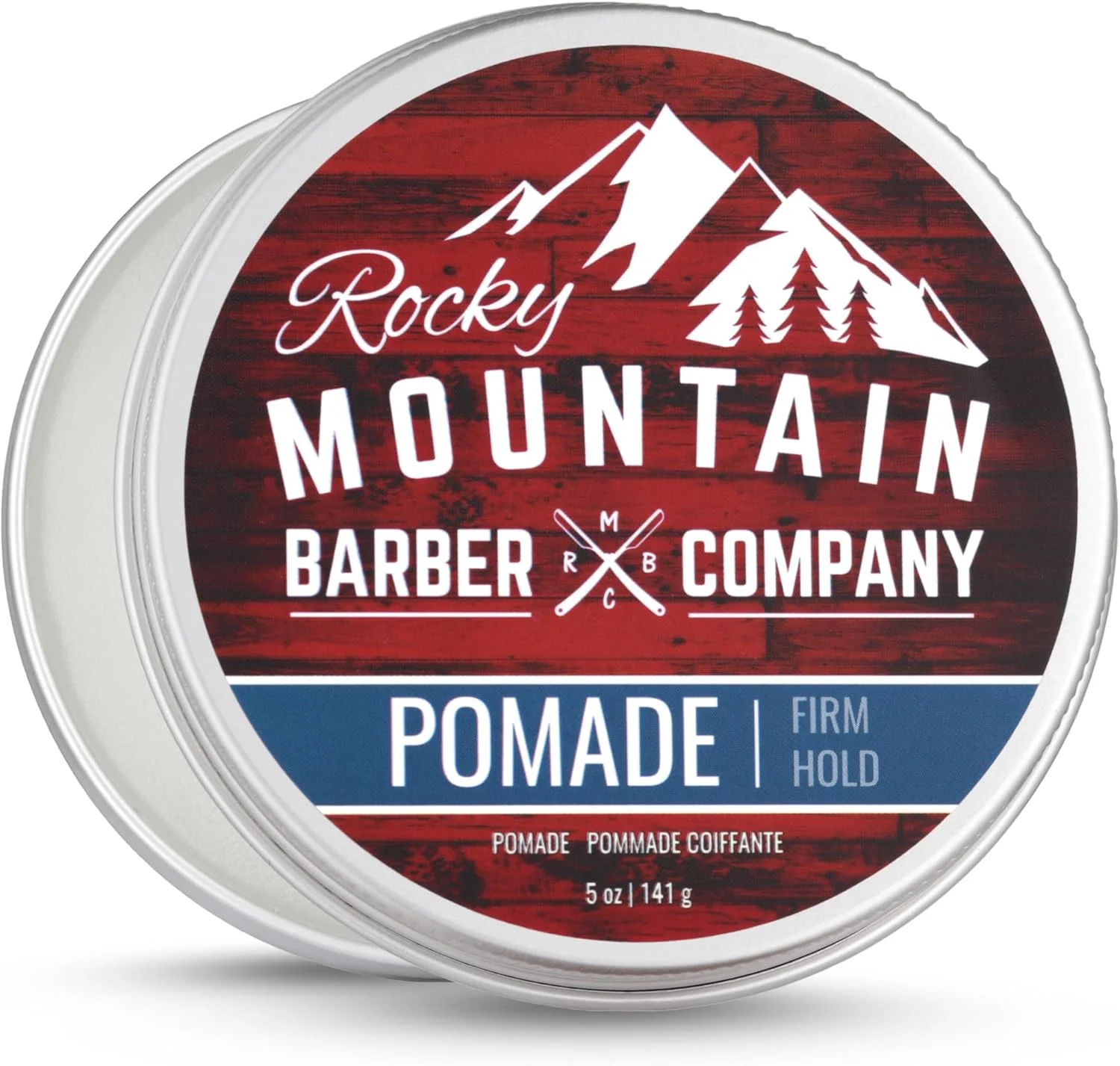 پماد مو مردانه Rocky Mountain Barber Company – ظرف 142 گرمی - محصول حالت دهنده کلاسیک با نگهداری قوی و محکم برای مو.