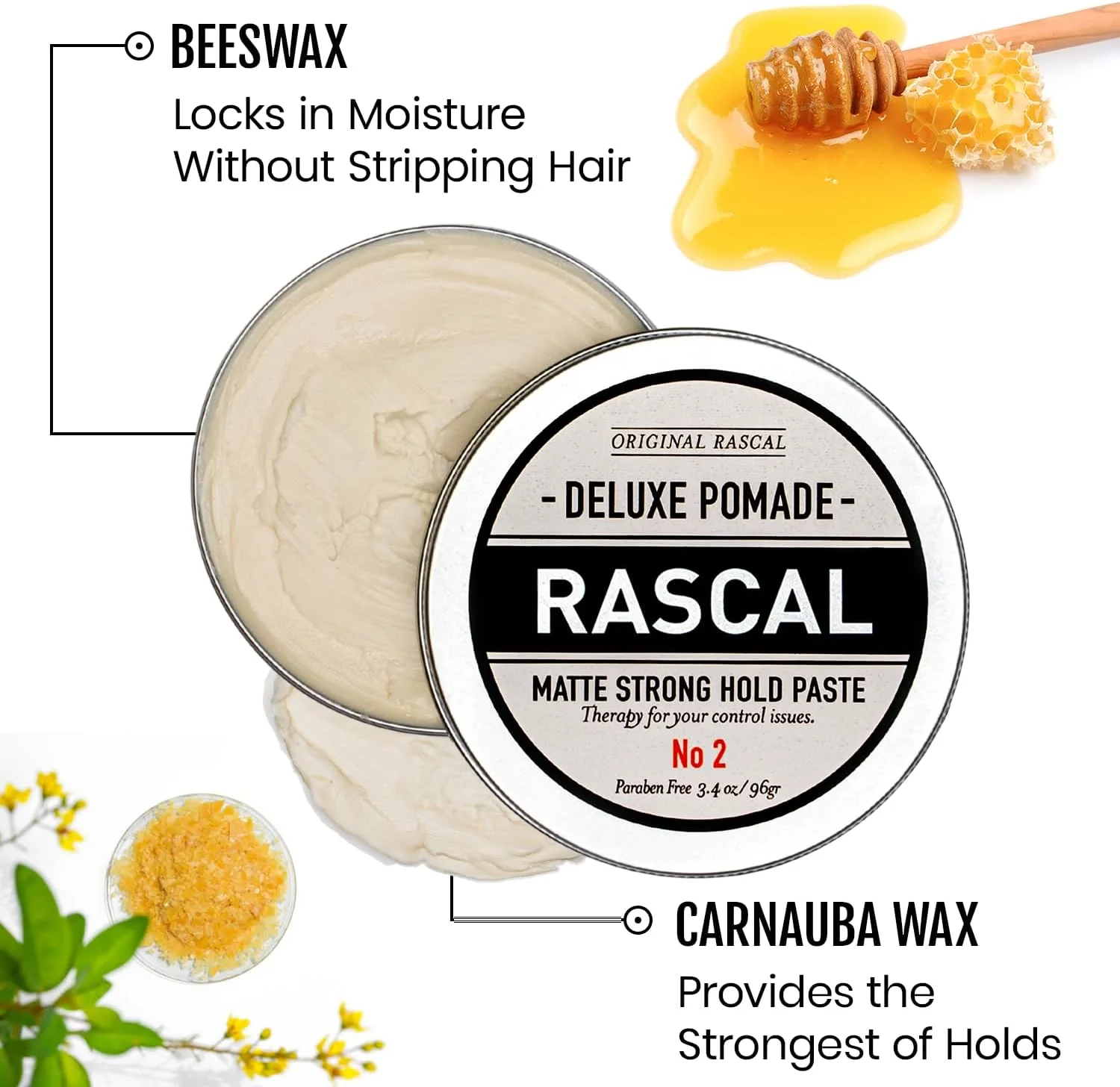 پماد حالت دهنده موی مردانه راسکال مدل دلوکس 2