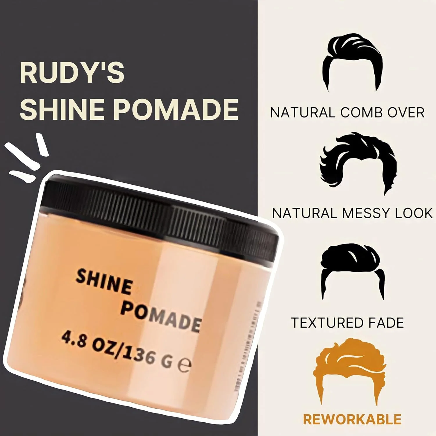 پماد براق کننده مو رودی، 136 گرم