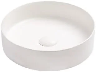 روشویی رومیزی نورک مناسب حمام | روشویی رومیزی مناسب اتاق نشیمن | روشویی روکار | سینک سرامیکی رومیزی حمام (35 x 35 x 11 سانتی متر) (سفید مات)