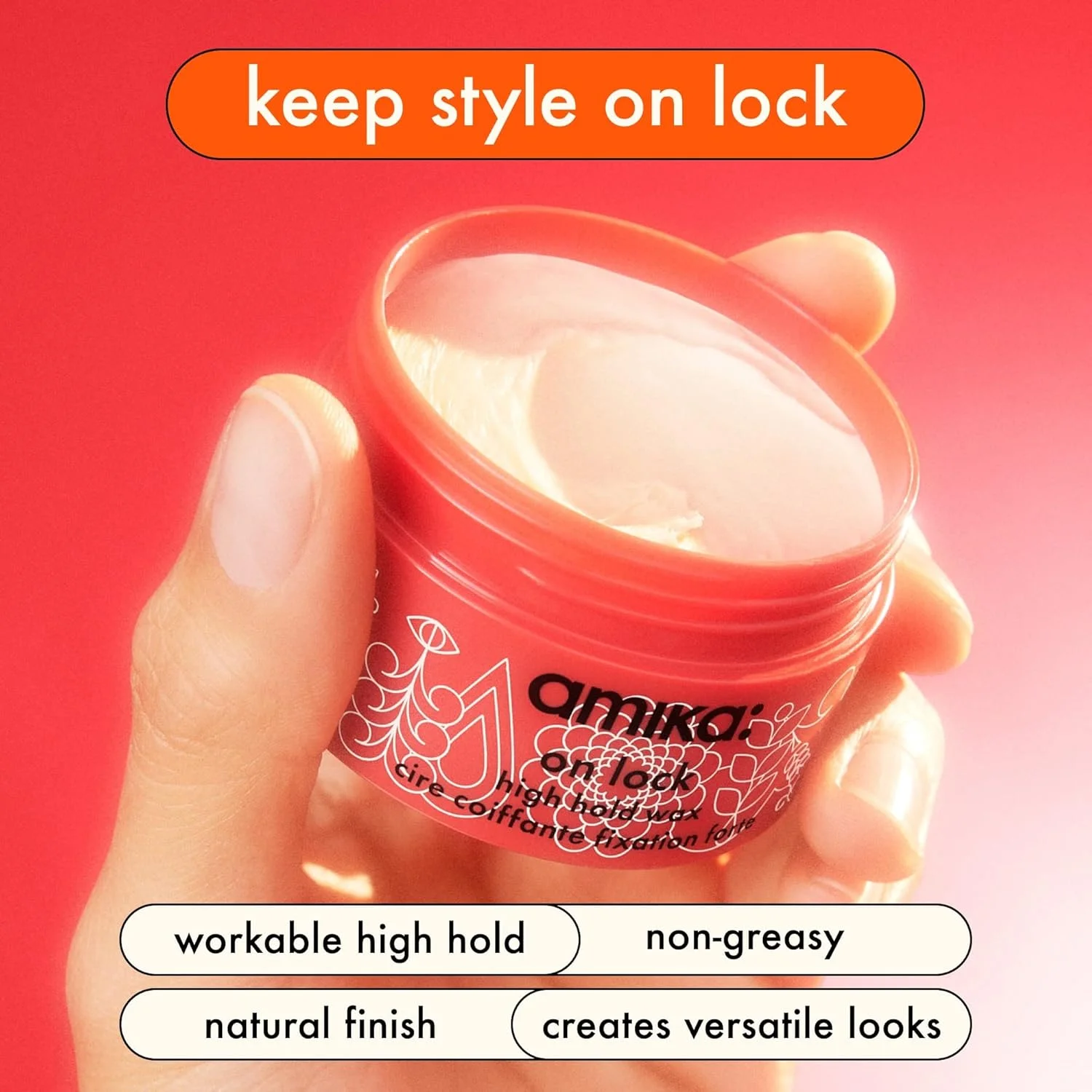 واکس موی آمیکا مدل On Lock با قدرت نگهداری بالا