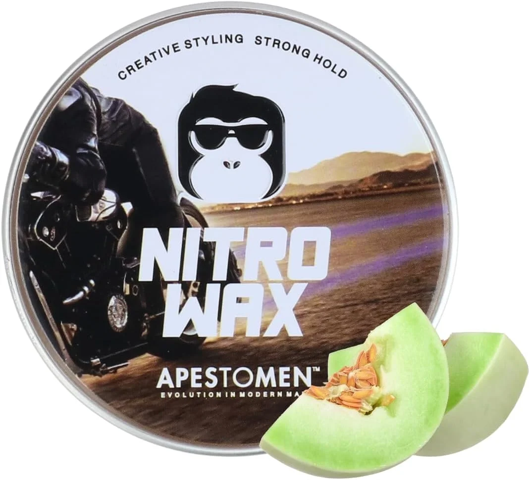 واکس مو نیترو APESTOMEN EVOLUTION IN MODERN MAN برای حالت دهی قوی و درخشش کم (76.5 گرم) - واکس مو مردانه - برای موهای صاف، ضخیم و مجعد - مدل موی شیک پمپادور کوئیف