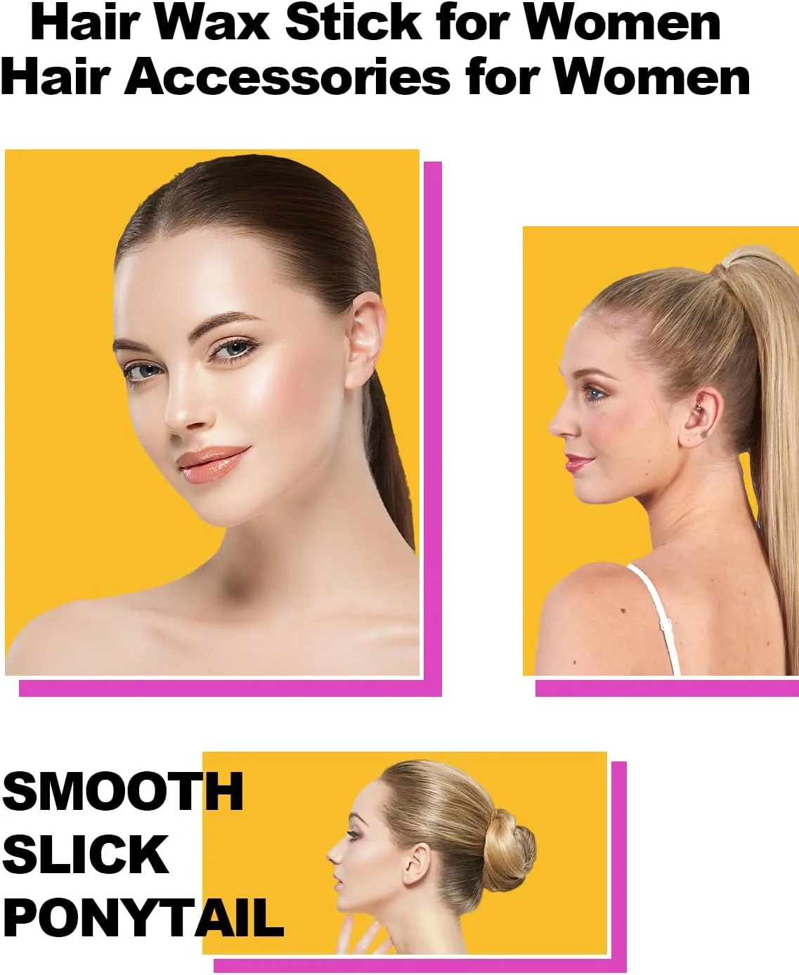 استیک واکس مو AnWoor برای کلاه گیس صاف، پماد حالت دهنده غیر چرب برای موهای وز، لبه ها و موخوره - 76 گرم