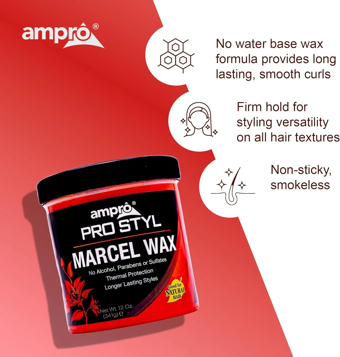 واکس مو مارسل آمپرو پرو استایل - واکس 340 گرمی واکس مو مارسل آمپرو پرو استایل - واکس 340 گرمی