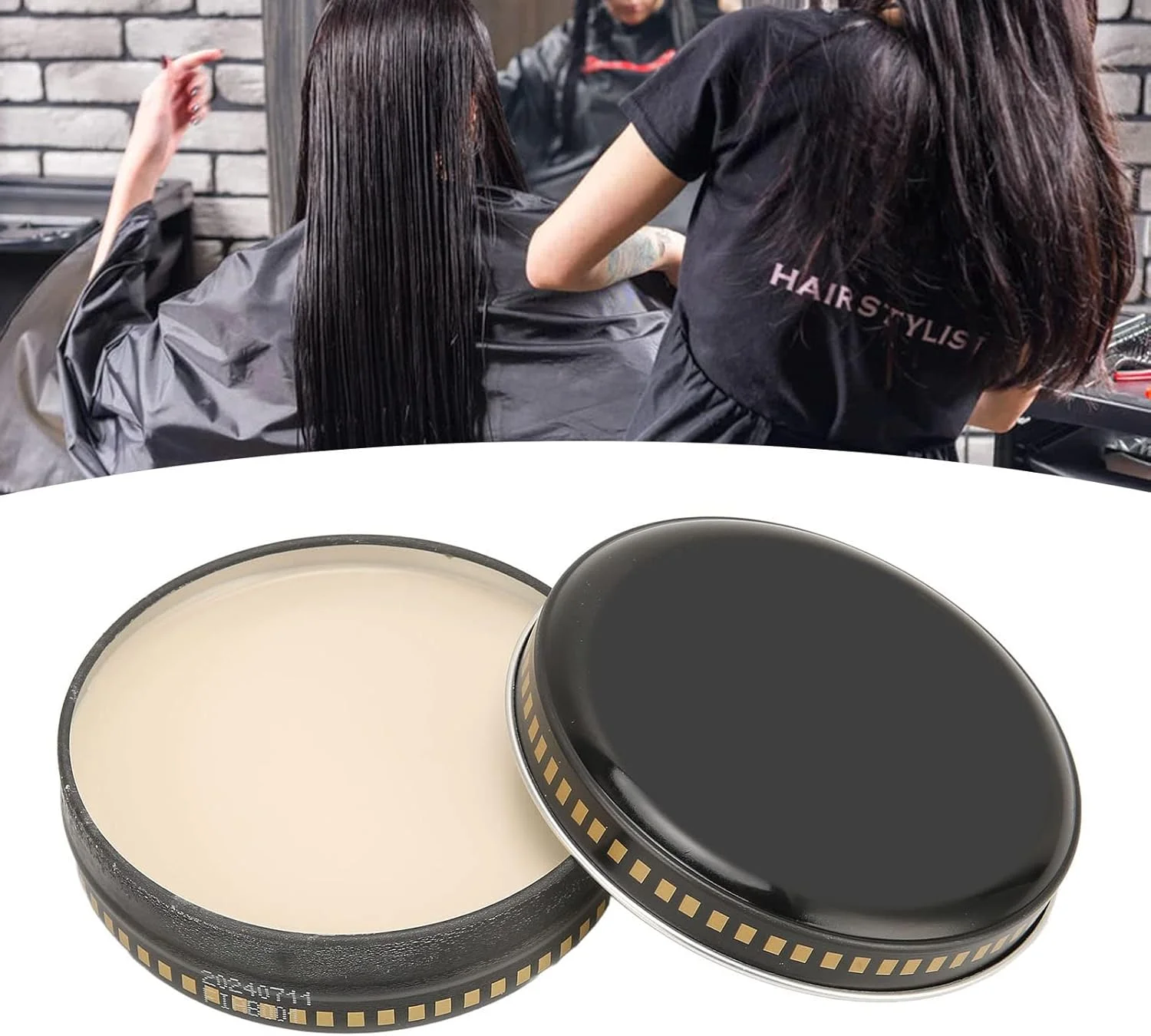 پماد مو، حاوی عصاره های گیاهی طبیعی معطر، واکس مو با اثر نیمه مات، ظریف و مغذی برای آرایشگران