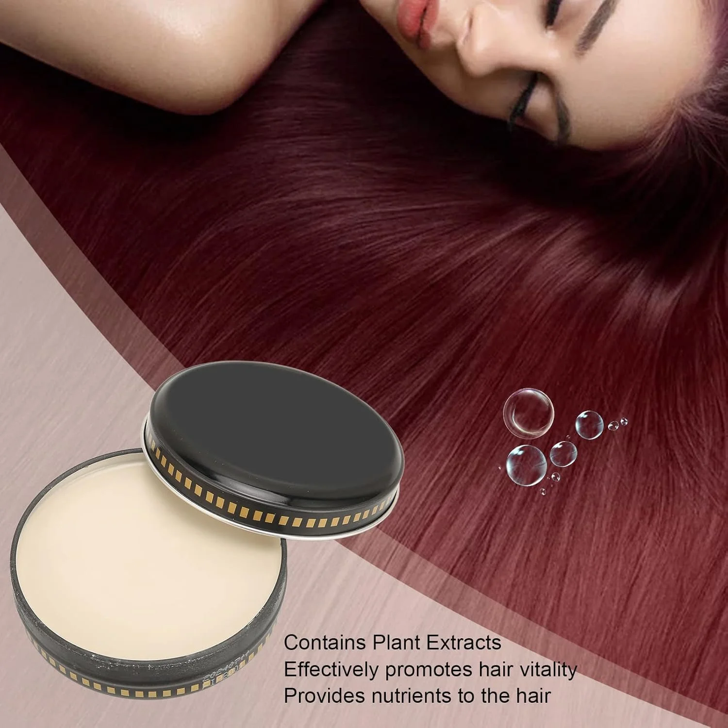 پماد مو، حاوی عصاره های گیاهی طبیعی معطر، واکس مو با اثر نیمه مات، ظریف و مغذی برای آرایشگران