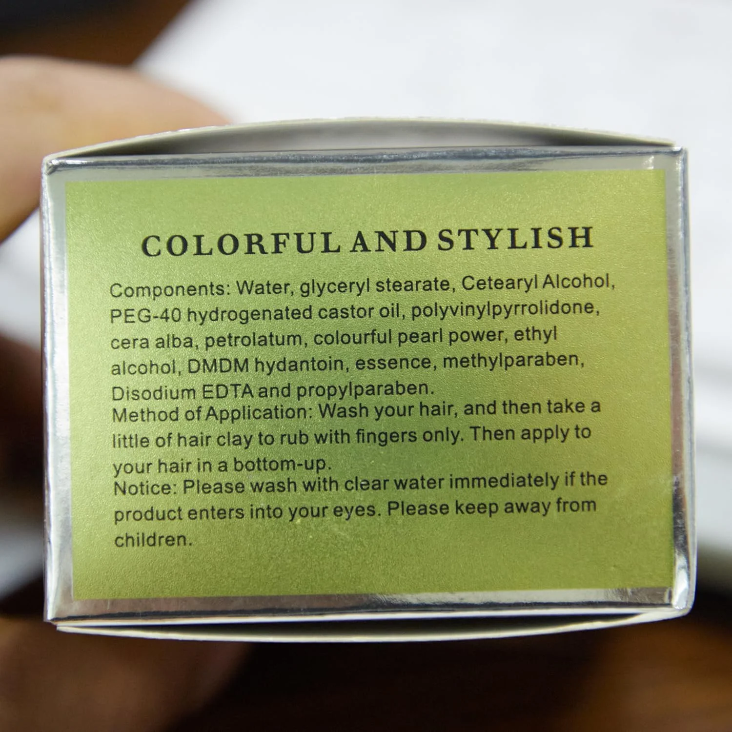 واکس مو قرمز YHMWAX، واکس موی رنگی مد روز، پماد موی یکبار مصرف طبیعی، کرم ژل حالت دهنده قوی مو، کرم رنگ موی فوری، مناسب برای مهمانی، косплей، جشن بالماسکه و غیره (قرمز)