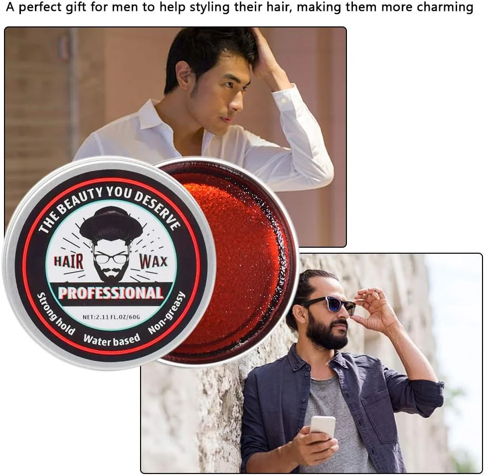 واکس موی حالت دهنده ایرومامی مردانه، پماد با قدرت نگهداری قوی، ژل واکس مو، روغن مومی بالم مو با ماندگاری طولانی، اکسسوری حالت دهنده مو