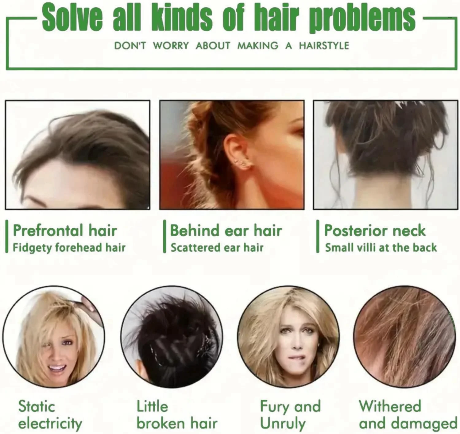 استیک واکس مو KASTWAVE، پماد، حالت دهنده لبه مو، ضد وز، غیر چرب، از بین برنده موهای زائد، کلاه گیس، با قدرت نگهدارندگی بالا، حمل آسان (2 عدد 15 گرمی)