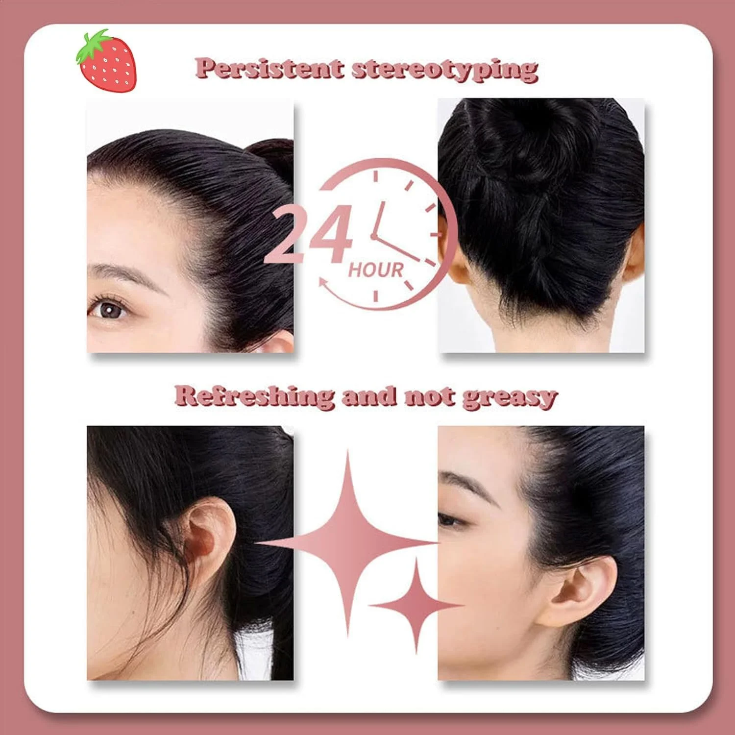 استیک واکس مو KASTWAVE برای کنترل موهای وز و خرده مو، پماد مو میوه ای ضد وز و غیر چرب، ست ژل حالت دهنده سریع برای صاف کردن کلاه گیس مو برای زنان