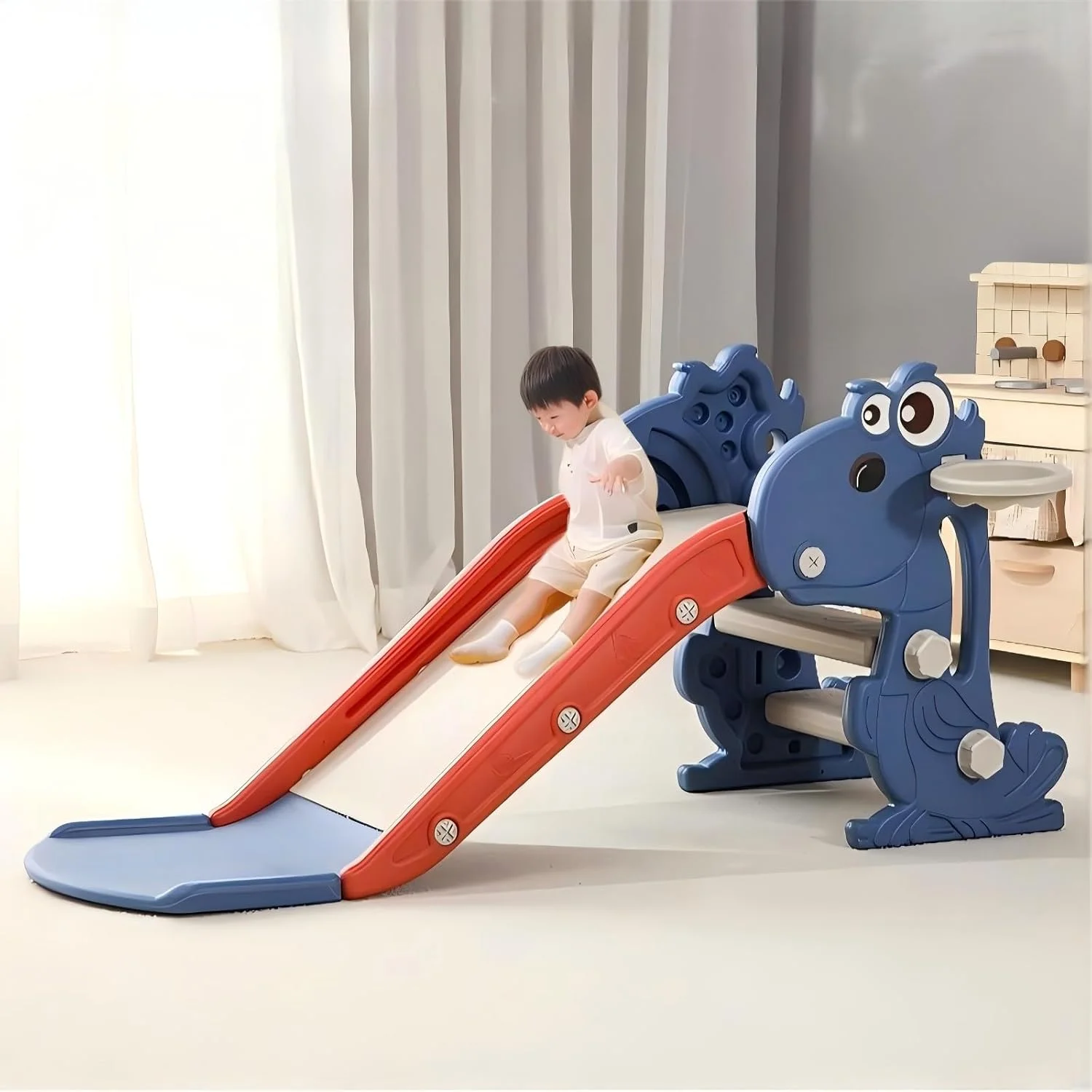 سرسره کودک برای کودکان 2، 3، 4، 5، 6، 7، 8 و 9 ساله، سرسره کودکانه دوست داشتنی و قفسه توپ برای کودکان 3 تا 10 ساله، اسباب بازی خانگی برای پسران و دختران (E4) سرسره کودک برای کودکان 2، 3، 4، 5، 6، 7، 8 و 9 ساله، سرسره کودکانه دوست داشتنی و قفسه توپ برای کودکان 3 تا 10 ساله، اسباب بازی خانگی برای پسران و دختران (E4)