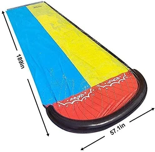سرسره آبی چمن V&U Virtetic برای کودکان و بزرگسالان - مسیرهای مسابقه غول پیکر باغ و حیاط خلوت و استخر آب پاش، سرسره های آبی 4.8 متری با پد محافظ سرسره آبی چمن V&U Virtetic برای کودکان و بزرگسالان - مسیرهای مسابقه غول پیکر باغ و حیاط خلوت و استخر آب پاش، سرسره های آبی 4.8 متری با پد محافظ