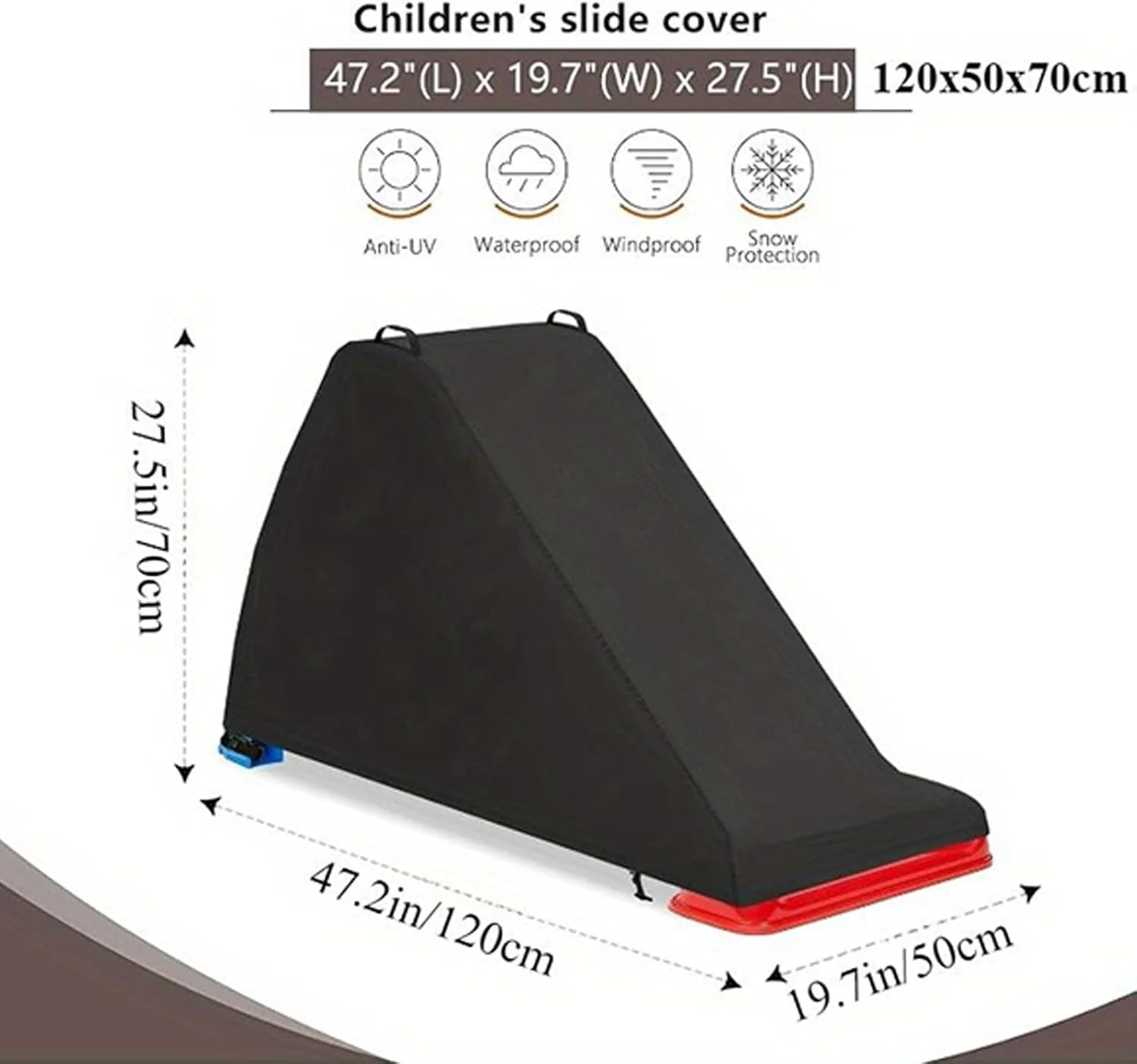 روکش سرسره کودک | پوشش ضد آب برای سرسره های داخل خانه، پوشش محافظ تجهیزات زمین بازی برای محوطه بازی، حیاط خلوت، چمن، حیاط، باغ و فضای باز روکش سرسره کودک | پوشش ضد آب برای سرسره های داخل خانه، پوشش محافظ تجهیزات زمین بازی برای محوطه بازی، حیاط خلوت، چمن، حیاط، باغ و فضای باز