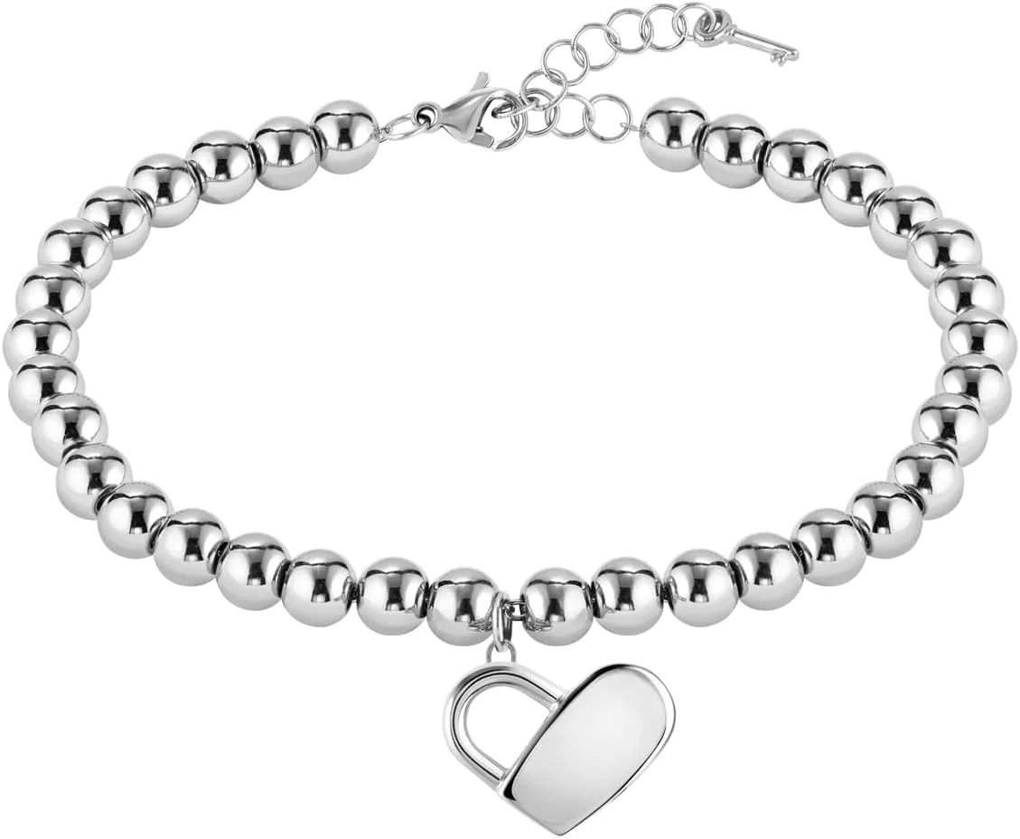 دستبند زنجیری زنانه هوگو باس مدل BEADS COLLECTION - 1580075