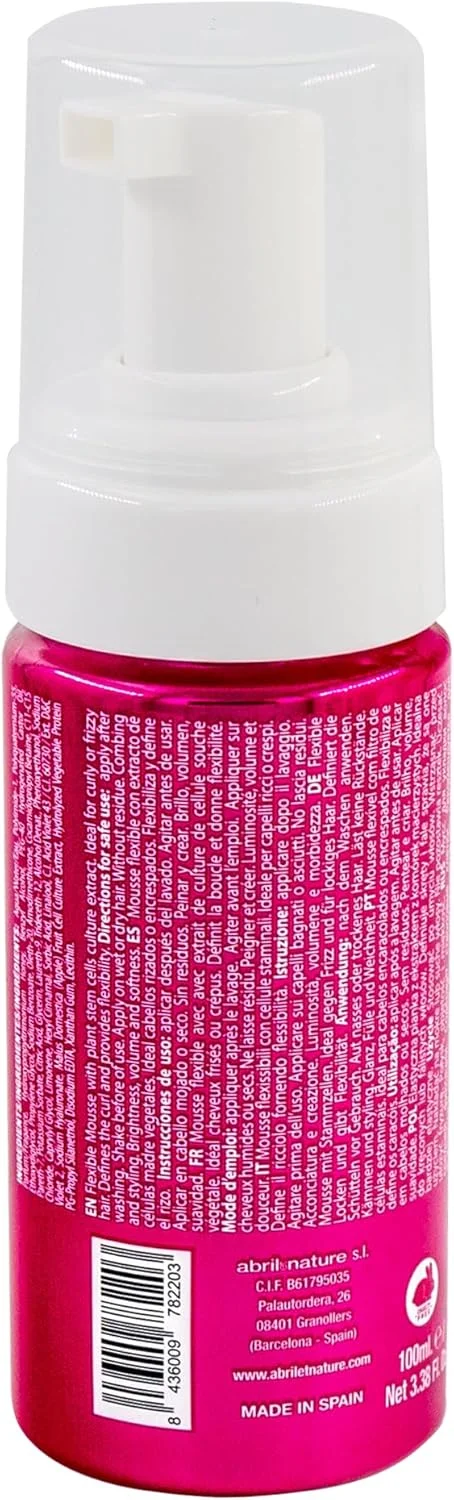 ابریل ات نیچر - فوم حالت دهنده مو برای مدل موهای خلاقانه - موس با قدرت نگهدارندگی قوی و اثر ماندگار - ایده آل برای حالت دادن هنگام خشک کردن - شستشوی آسان - درخشش و ضد وز - 100 میلی لیتر