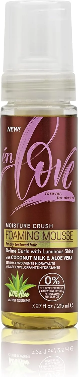 موس فومینگ آبرسان مو én love با شیر نارگیل طبیعی و آلوئه ورا خالص | آبرسانی عمیق و درخشش | ایجاد بافت های نرم، حالت دهی فرها، بافت های پیچشی و لوله ای | ضد شکستگی | ضد وز | موس فومینگ آبرسان مو én love با شیر نارگیل طبیعی و آلوئه ورا خالص | آبرسانی عمیق و درخشش | ایجاد بافت های نرم، حالت دهی فرها، بافت های پیچشی و لوله ای | ضد شکستگی | ضد وز |