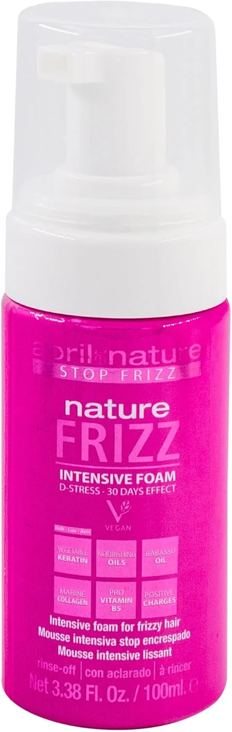 ابریل ات نیچر - Nature Frizz - موس مو - اثر صاف کنندگی شدید - برای موهای وز - فوم ضد وز - ماندگاری طولانی 30 روز - نتیجه فوری حالت دادن را آسان تر می کند - 100 میلی لیتر ابریل ات نیچر - Nature Frizz - موس مو - اثر صاف کنندگی شدید - برای موهای وز - فوم ضد وز - ماندگاری طولانی 30 روز - نتیجه فوری حالت دادن را آسان تر می کند - 100 میلی لیتر
