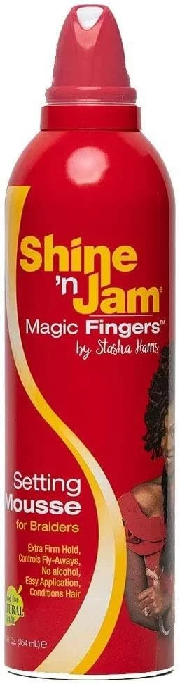 موس حالت دهنده مو Ampro Shine 'N Jam Magic Fingers مخصوص بافت مو | حالت دهندگی بسیار قوی - 354 میلی لیتر موس حالت دهنده مو Ampro Shine 'N Jam Magic Fingers مخصوص بافت مو | حالت دهندگی بسیار قوی - 354 میلی لیتر
