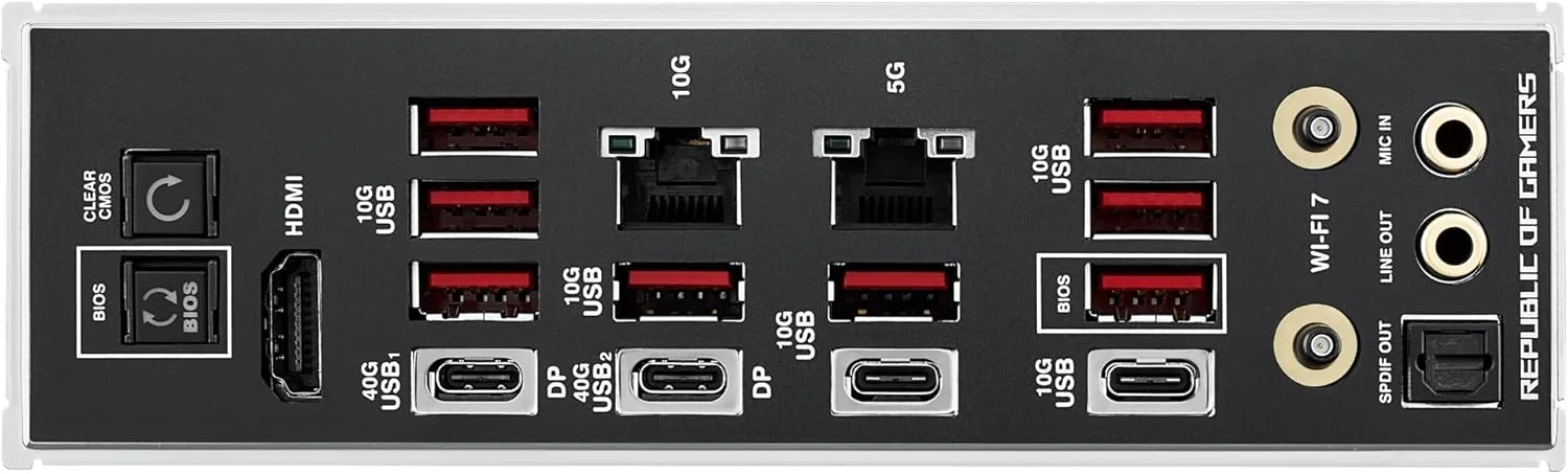 مادربرد گیمینگ ایسوس ROG Crosshair X870E Extreme سوکت AMD AM5 (Ryzen 9000، E-ATX، 3X PCIe 5.0، 2x PCIe 4.0، حافظه DDR 5، WiFi 7، اورکلاک هوش مصنوعی، PCIe Q Release، Aura Sync) مادربرد گیمینگ ایسوس ROG Crosshair X870E Extreme سوکت AMD AM5 (Ryzen 9000، E-ATX، 3X PCIe 5.0، 2x PCIe 4.0، حافظه DDR 5، WiFi 7، اورکلاک هوش مصنوعی، PCIe Q Release، Aura Sync)