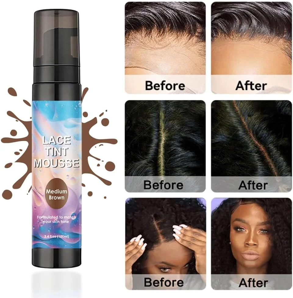 موس رنگی توری Azonee برای کلاه گیس، اسپری کانسیلر فوری ریشه مو، اسپری ذوب کننده توری سریع خشک شونده برای کلاه گیس، قهوه ای متوسط، 100 میلی لیتر موس رنگی توری Azonee برای کلاه گیس، اسپری کانسیلر فوری ریشه مو، اسپری ذوب کننده توری سریع خشک شونده برای کلاه گیس، قهوه ای متوسط، 100 میلی لیتر