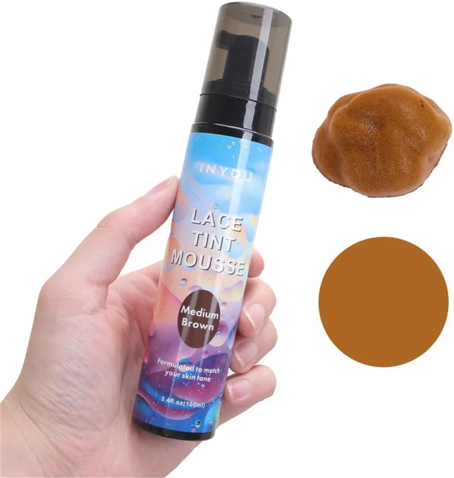 موس رنگی توری Azonee برای کلاه گیس، اسپری کانسیلر فوری ریشه مو، اسپری ذوب کننده توری سریع خشک شونده برای کلاه گیس، قهوه ای متوسط، 100 میلی لیتر موس رنگی توری Azonee برای کلاه گیس، اسپری کانسیلر فوری ریشه مو، اسپری ذوب کننده توری سریع خشک شونده برای کلاه گیس، قهوه ای متوسط، 100 میلی لیتر