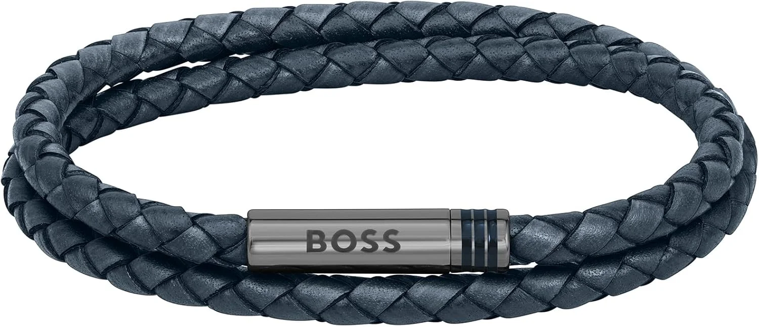 دستبند چرمی مردانه BOSS Jewelry مدل ARES Collection