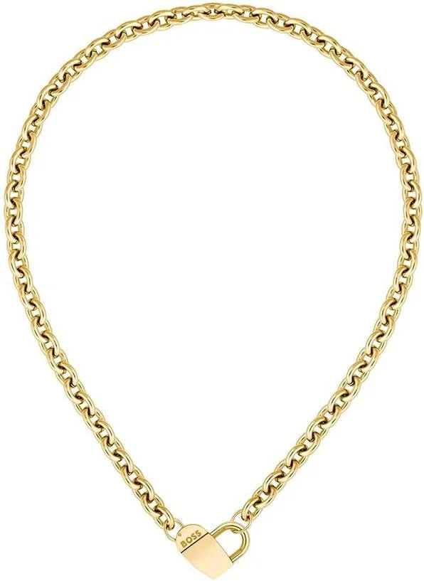 دستبند زنجیری زنانه BOSS Jewelry مدل DINYA از جنس استیل ضد زنگ با روکش نقره ای یا طلایی