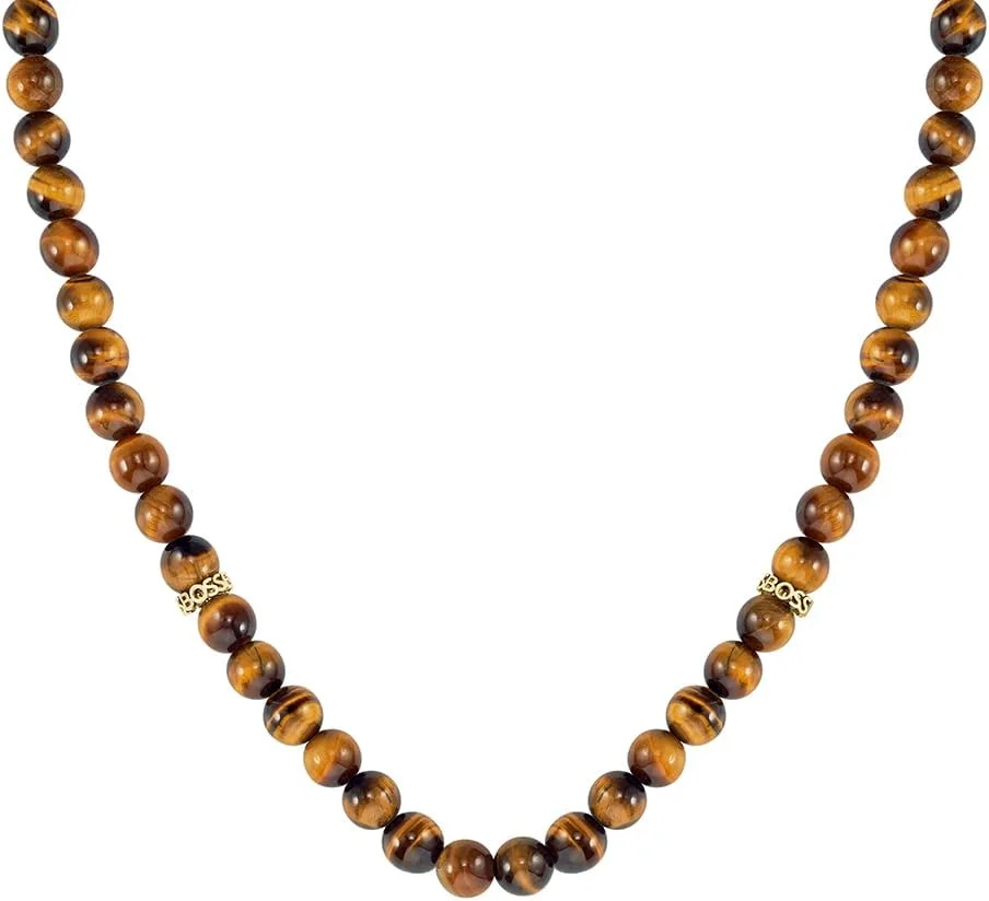 گردنبند مهره ای مردانه هوگو باس مدل SPHERE گردنبند مهره ای مردانه هوگو باس مدل SPHERE