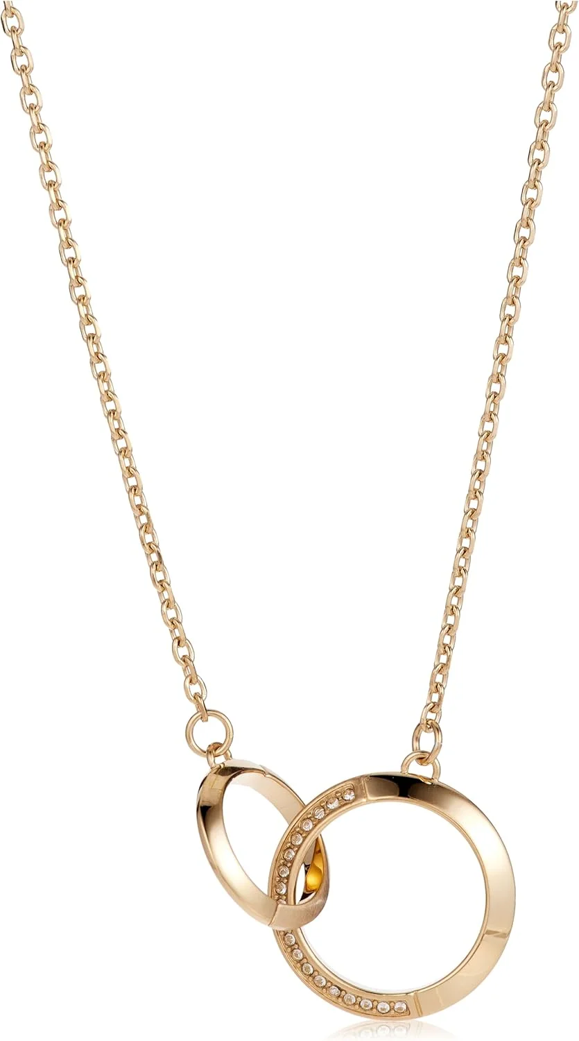 گردنبند زنانه هوگو باس با آویز روکش طلای یونی و زنجیر - 1580114