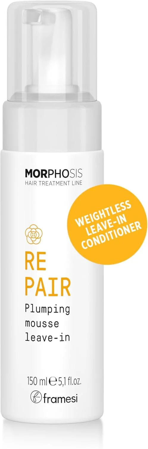 موس مو حجم دهنده و ترمیم کننده موهای آسیب دیده FRAMESI Morphosis Repair، حجم 150 میلی لیتر