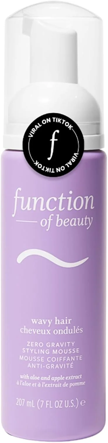 موس حالت دهنده موی فر فانکشن آف بیوتی مدل Zero Gravity، 207 میلی لیتر - افزایش حجم، مشخص کردن فرهای طبیعی و ایجاد حالت انعطاف پذیر بدون ایجاد حس خشکی