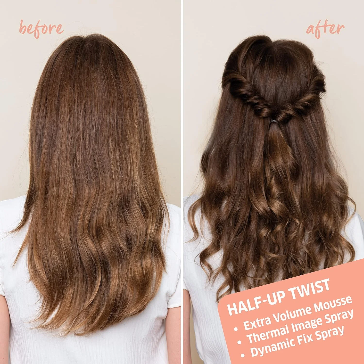 موس حالت دهنده مو حجم دهنده قوی ایمی ولا پروفشنالز با محافظت حرارتی، 75 میلی لیتر، سفید