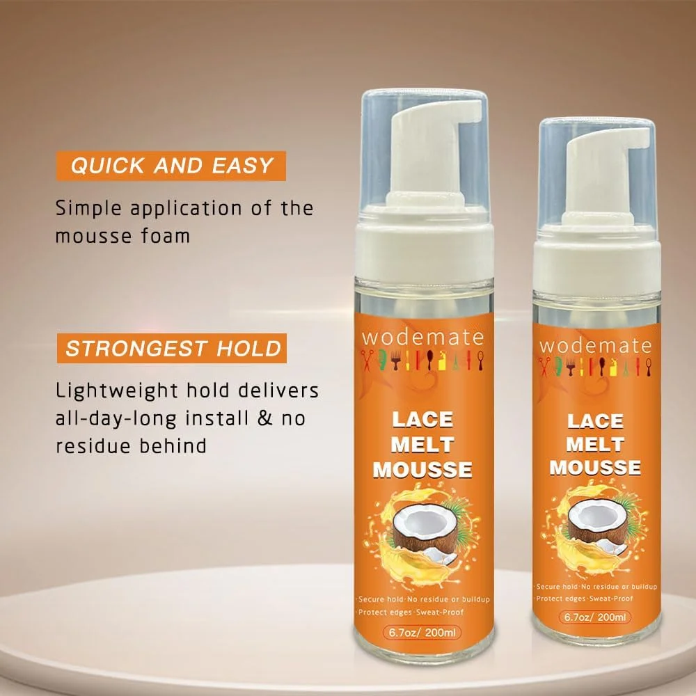 موس ذوب کننده توری برای کلاه گیس، موس اسپری ذوب توری باند، 200 میلی لیتر، نگهدارنده فوق العاده قوی، بدون باقی مانده، فرمول بادوام با لبه های محافظ موس ذوب کننده توری برای کلاه گیس، موس اسپری ذوب توری باند، 200 میلی لیتر، نگهدارنده فوق العاده قوی، بدون باقی مانده، فرمول بادوام با لبه های محافظ