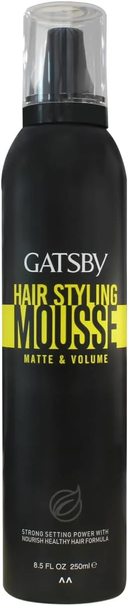 موس حالت دهنده مو گتسبی - مات و حجم دهنده، 250 میلی لیتر | ماندگاری طولانی، حجم زیاد، اثر مات | طبیعی - روغن جوجوبا و آلوئه ورا | ضد رطوبت