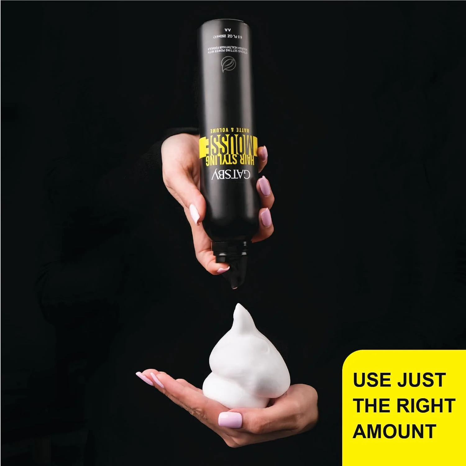 موس حالت دهنده مو گتسبی - مات و حجم دهنده، 250 میلی لیتر | ماندگاری طولانی، حجم زیاد، اثر مات | طبیعی - روغن جوجوبا و آلوئه ورا | ضد رطوبت