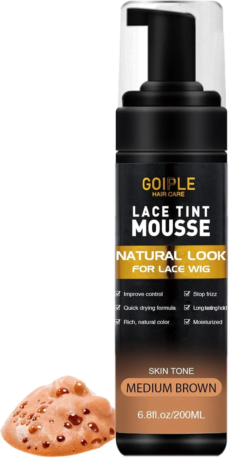 موس رنگی توری مو Goiple، 200 میلی لیتر - رنگ توری طبیعی، قهوه ای متوسط - رنگ موی کلاه گیس موس رنگی توری مو Goiple، 200 میلی لیتر - رنگ توری طبیعی، قهوه ای متوسط - رنگ موی کلاه گیس