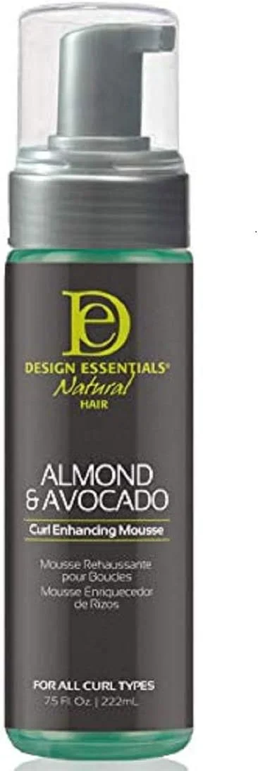 موس حالت دهنده موی فر دیزاین اسنشالز برای موهای مجعد؛ مجموعه بادام و آووکادو، 7.5 اونس موس حالت دهنده موی فر دیزاین اسنشالز برای موهای مجعد؛ مجموعه بادام و آووکادو، 7.5 اونس