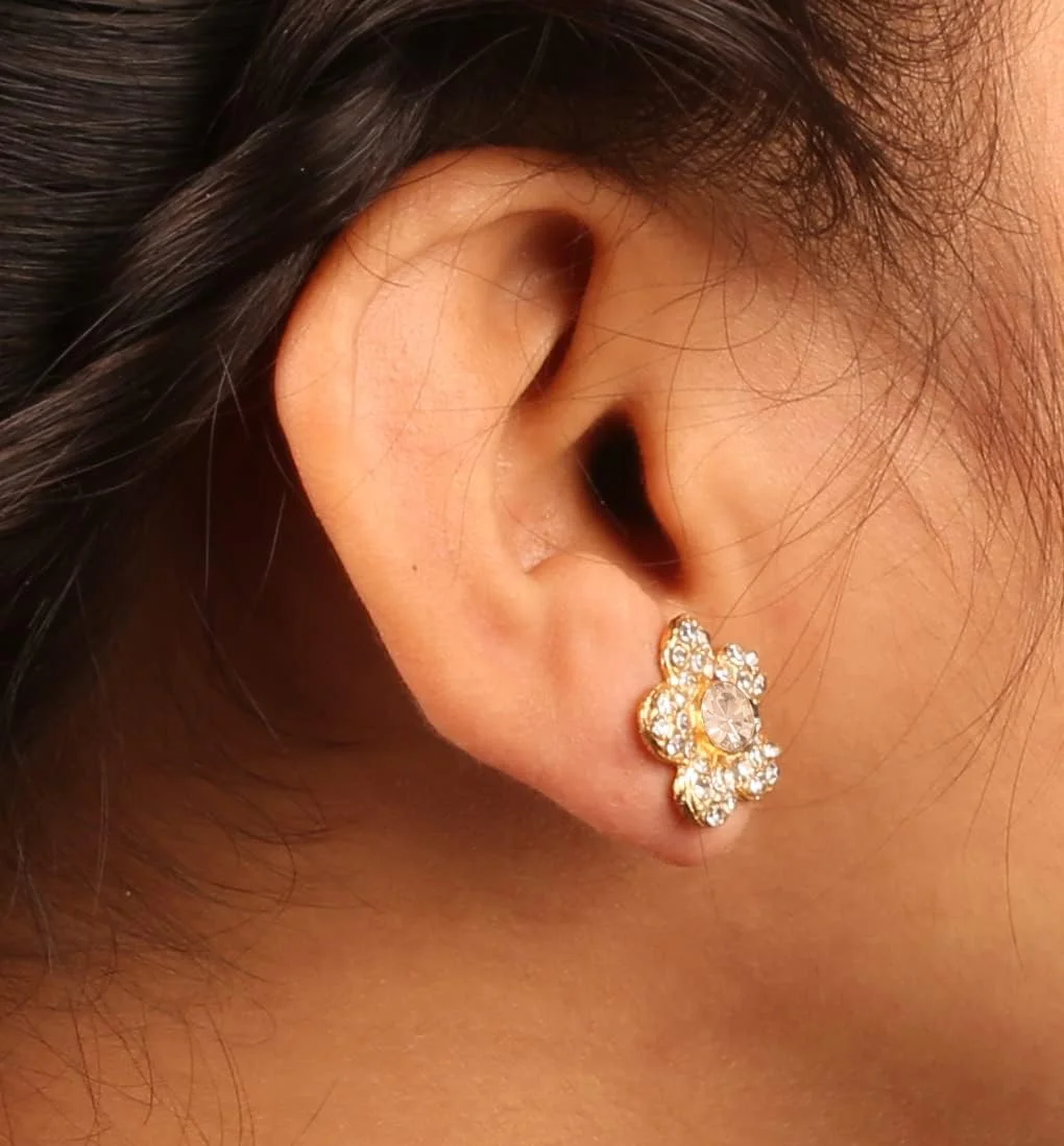 گوشواره های میخی نگین دار طلایی زنانه تاچ استون، مجموعه تابستانی