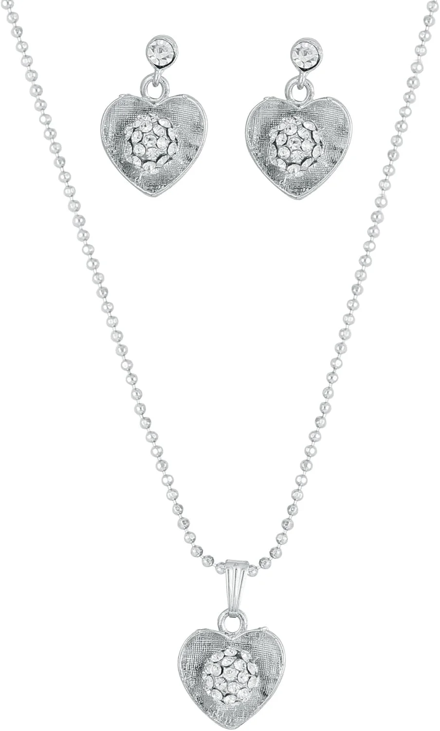 ست آویز و زنجیر قلب های جذاب تاچ استون برای زنان ست آویز و زنجیر قلب های جذاب تاچ استون برای زنان