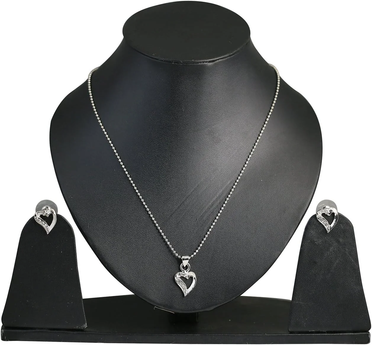 ست آویز و گوشواره زنانه تاچ استون طرح قلب های زیبا ست آویز و گوشواره زنانه تاچ استون طرح قلب های زیبا