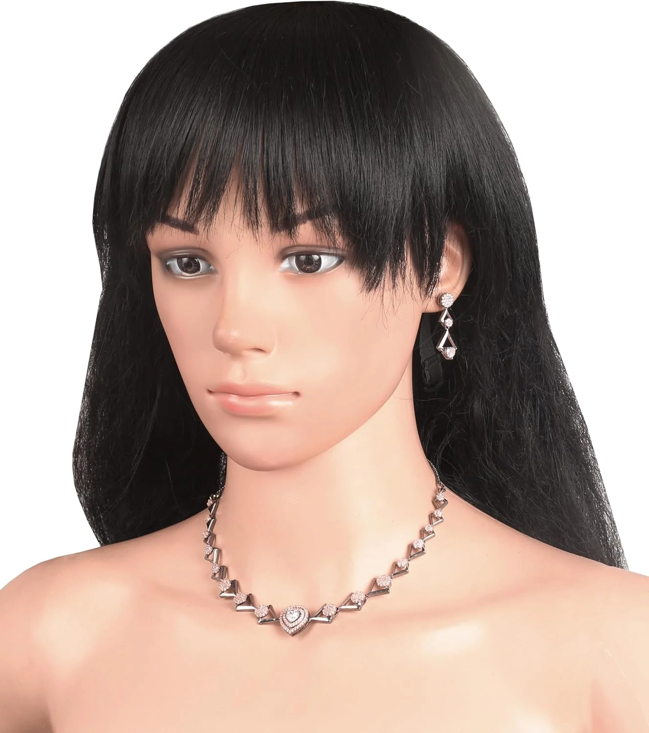 ست گردنبند و گوشواره زنانه تاچ استون با روکش طلای رزگلد عتیقه، طرح الماس مصنوعی، گرد، قلبی، هندسی و زیرکونیا ست گردنبند و گوشواره زنانه تاچ استون با روکش طلای رزگلد عتیقه، طرح الماس مصنوعی، گرد، قلبی، هندسی و زیرکونیا