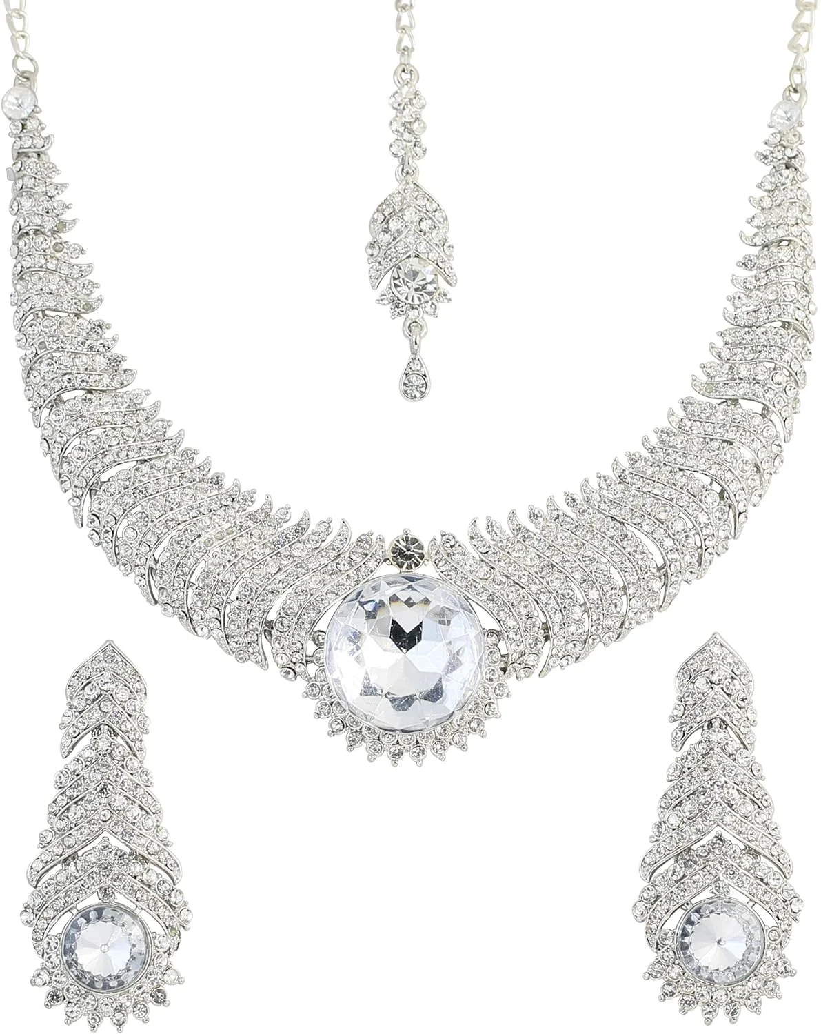 ست گردنبند زنانه تاچ استون، طرح دیوای جذاب ست گردنبند زنانه تاچ استون، طرح دیوای جذاب